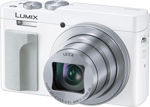 Panasonic Lumix TZ/ZS99 Point and Shoot Camera ، كاميرا مضغوطة للسفر مع تكبير 30x مع عدسة تكبير 24-720 مم ، و 4K فيديو/صورة ، رائعة للسفر والحفلات الموسيقية ، DC-TZ99 (أبيض) in Kuwait