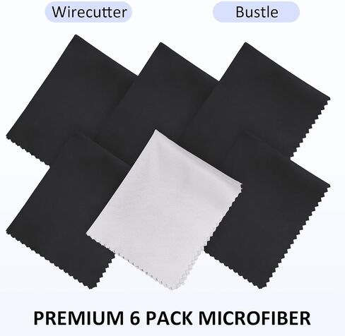 Microfiber Cleaning Cloth, 6 Pack Eye Glasses Cleaner Wipes Glasses Cleaning Cloth for Screens in Saudi Arabia
