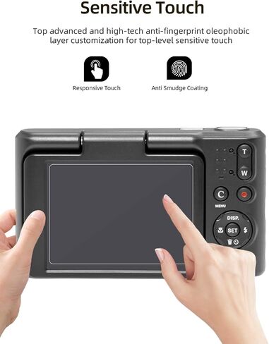 واقي الشاشة لـ Kodak Pixpro C1-كاميرا رقمية فائقة التوطين ، واقي شاشة الصلابة الواقي HD 6H ، وتثبيت سهل ، ومكافحة ، جودة HD ، (2 حزمة) in Saudi Arabia