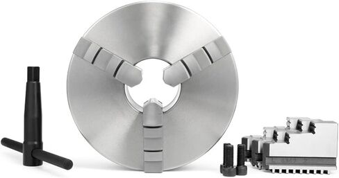 4-Inch 4-Jaw Self-Centering Chuck Set K11/130 Three-jaw Self-Centering Three-Grab Chuck Lathe Precision Chuck Jaws with 1-Inch x 8TPI Thread in Saudi Arabia