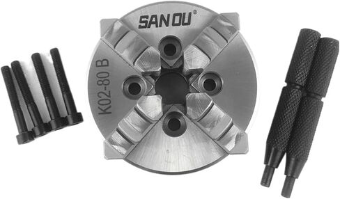 Lathe Chuck 80mm 4 Jaw Lathe Chuck K02-80 Mini Wood Chuck Manual Chuck for Wood Lathe in Saudi Arabia