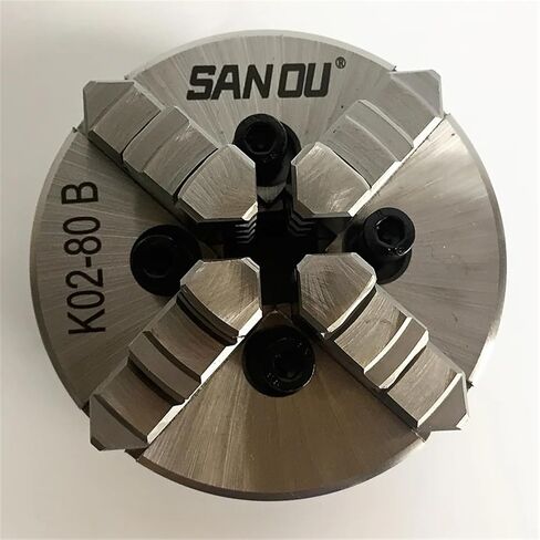 Lathe Chuck 80mm 4 Jaw Lathe Chuck K02-80 Mini Wood Chuck Manual Chuck for Wood Lathe in Saudi Arabia