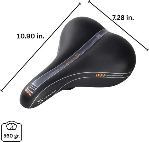 SERFAS Bicycle, Saddle, Comfort, Shock Absorption, Dual Density in Saudi Arabia