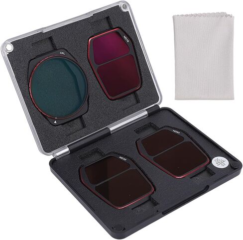 4 in 1 ND & CPL Filter Set for AIR 3S, CPL + ND16 + ND32 + ND64 Polarizer Neutral Density Drone Lens Filter for AIR 3S Accessories in Saudi Arabia