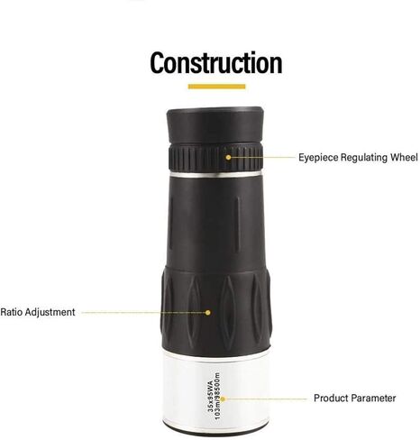 Portable Binoculars High Power, 8X25 Hd Monocular for Adults Waterproof and Fogproof Telescope, Bak4 Prism for Concerts Traveling, Camping Outdoor Telescope, monocular in Saudi Arabia