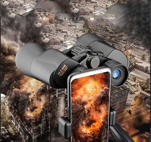 Monoculars Telescope High Power 10X50 Wide Angle Binoculars Birds Watching,50MM Large Diameter Blue Film Waterproof Binocular-High and Low Temperature Adaptation Binoculars in Saudi Arabia