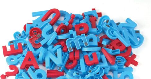 رؤى تعليمية بأحرف كبيرة ومغناطيسات صغيرة مرمزة بالألوان ومغناطيسات رياضية، مجموعة مكونة من 214 حرفًا وأرقامًا وعلامات الترقيم ورموز الرياضيات، يجب أن يكون لدى الفصول الدراسية لرياض الأطفال في مرحلة ما قبل المدرسة، للأعمار من 3 سنوات فما فوق in Kuwait