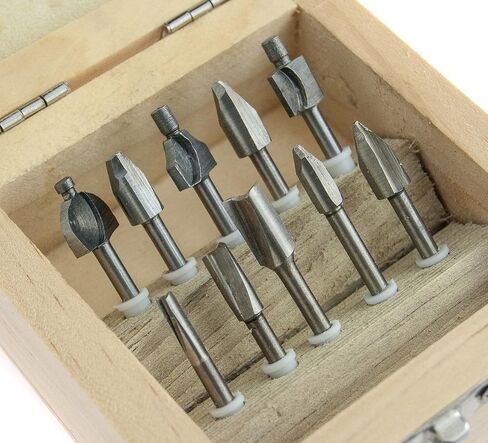 SE 10-Piece Mini Router Bits Set for Dremel Tools - 82210RB in Saudi Arabia