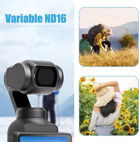 3pcs HD ND16 CPL UV Filters for DJI Osmo Pocket 3, Magnetic Filter Optical Glass Polarising Neutral Density Filter with Aluminum Alloy Frame for DJI Osmo Pocket 3 Creator Combo Accessories in Saudi Arabia