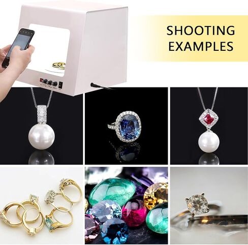 Electric Mini Studio Light Box, Commercial 360° Rotating Photography Tent Kit, LED Light/3000-5500k Dimmable, Portable Small Object Light Box Photography (Tb30) in Kuwait