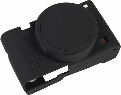 علبة السيليكون لكاميرا Sony RX100 VII ، غطاء واقعي ناعم مع قبضة مضادة للانزلاق وحماية العدسة للكاميرا الرقمية DSC-RX100 VII ، مقاومة للخدش (أسود) in Kuwait