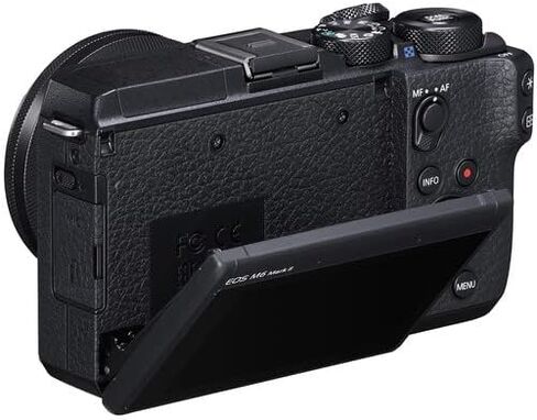 Canon EOS M6 Mark II Digital Digital Camera مع عدسة 15-45 مم (أسود) + 64 جيجابايت بطاقة صعبة + CASE + Flex Tripod + حزام يدوية + محفظة للذاكرة + أكثر (متجددة) in Saudi Arabia