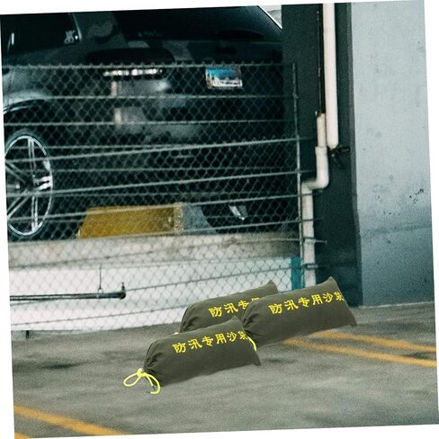 NUOBESTY 3Pcs Heavy Duty Flood Protection Sandbags Durable Drawstring Flood Barriers for Home Garage Basement Water Control for Emergency Flood Control in Saudi Arabia