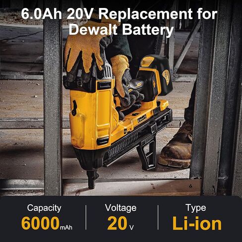 4 عبوات بطاريات ليثيوم أيون ، استبدال بطارية DeWalt 20V كحد أقصى ، متوافقة مع شواحن وأدوات البطارية DeWalt 20 فولت in Kuwait