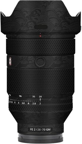 معطف عدسة الكاميرا معطف فيلم واقية من الفينيل التفاف الجلد ملصق متميز لـ Sony Fe 28-70mm F2 GM Decal 28-70 F 2 GM (Black Matte) in Saudi Arabia
