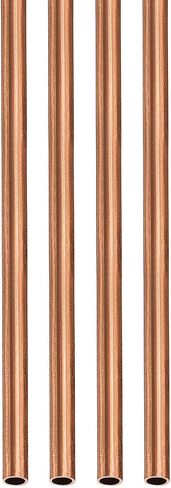 أنبوب نحاسي DTGN 7.5 مم × 0.5 مم × 300 مم (ODxWall TxL) - 4 عبوات - جيد لإطار ديكور DIY لمعدات الآلات - أنابيب معدنية مستديرة in Saudi Arabia