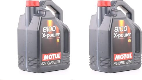 Motul 8100 X-Power 10W60 100% Synthetic Engine Oil 5 Liter (106144) in Saudi Arabia