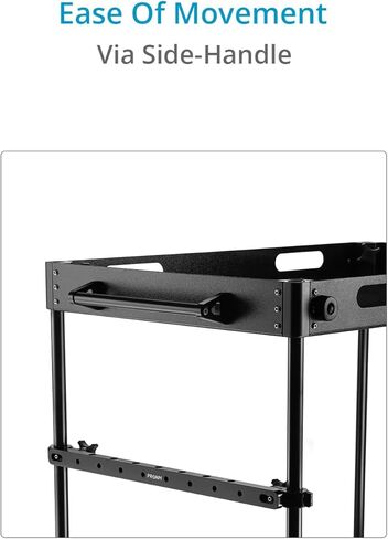 PROAIM Bowado Pro 36" 3-Shelf Video Production Camera Cart for Photographer, Videomaker & Filmmaker. 200kg/440lb Payload. DIT/Sound/Lighting Storage Cart. Packs Down to Rollable Case in Saudi Arabia