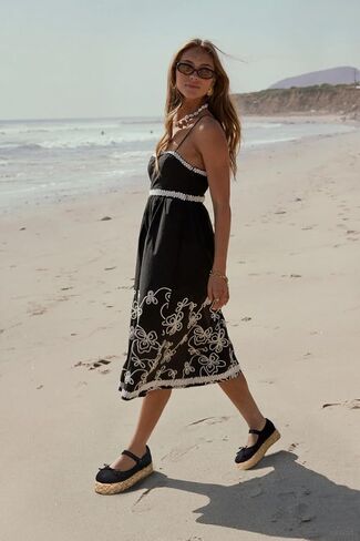 Raffia Platform Sandals Women المنسوجة منصة Straw Mary Jane Shoes for Women Recial Beach Espadrille Flats مع حزام مشبك قابل للتعديل in Kuwait