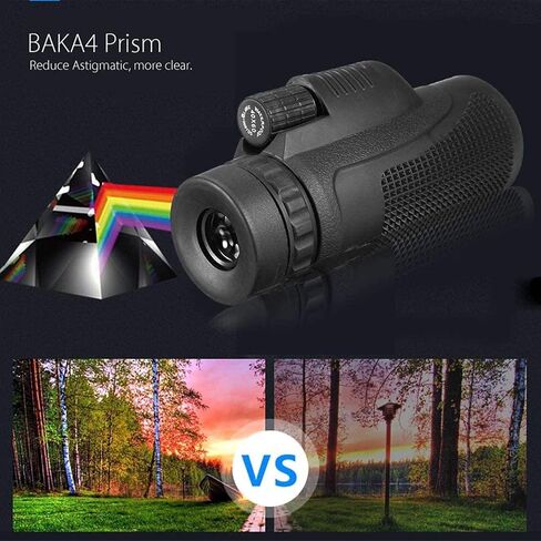 Portable Binoculars High Power HD, 40x60 High-Definition Low-Light Can Take Pictures and Video, Large Eyepiece Zoom for Smartphone Mobile in Saudi Arabia