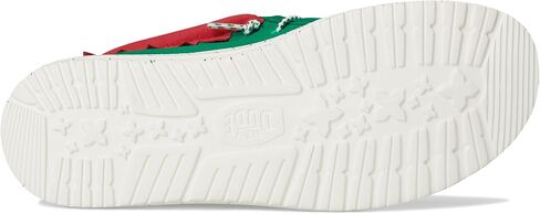 HEYDUDE Men's Wally Holiday Elf Green/Red Loafer Flat in Saudi Arabia