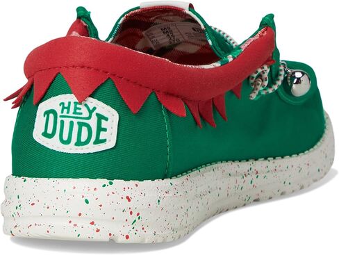 HEYDUDE Men's Wally Holiday Elf Green/Red Loafer Flat in Saudi Arabia