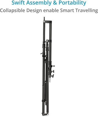 PROAIM BOOM Light Telescopic Stand مع 5/8 "Mount للضوء العلوي والإكسسوارات. 8 'BOOM ARM ، 8' Stand ، تسوية الساقين. in Saudi Arabia
