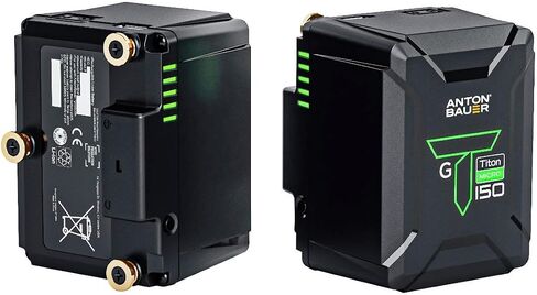 Anton Bauer Titon Micro 90 V-Mount, 98Wh 14.4V Battery, Professional Camera Rig for Batteries, Camera Accessory, Camera Mount, Lithium Battery Pack, Battery Replacement, Quick Release Battery | 94Wh V-Mount battery with 10A current and USB port for cine c in Saudi Arabia