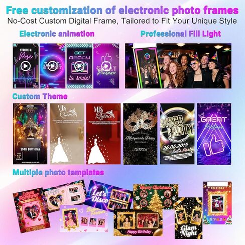 Magic Mirror Photo Booth 45 '' مع الكاميرا والطابعة ، 22 ' in Kuwait