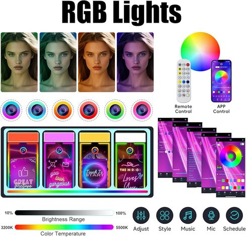 Magic Mirror Photo Booth 45 '' مع الكاميرا والطابعة ، 22 ' in Kuwait