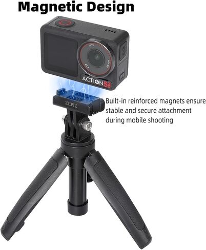 قضيب التمديد المصغر لحركة DJI Osmo ، ترايبود Mini Pocket المحمولة مع محول سريع الإفراج متوافق مع Osmo Action 5 Pro ، Osmo Action 4 ، Osmo Action 3 in Saudi Arabia