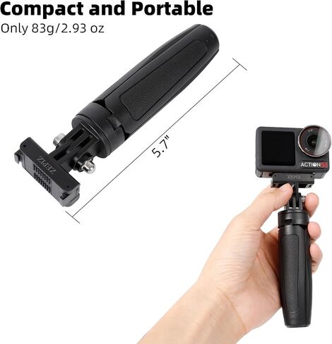 قضيب التمديد المصغر لحركة DJI Osmo ، ترايبود Mini Pocket المحمولة مع محول سريع الإفراج متوافق مع Osmo Action 5 Pro ، Osmo Action 4 ، Osmo Action 3 in Saudi Arabia