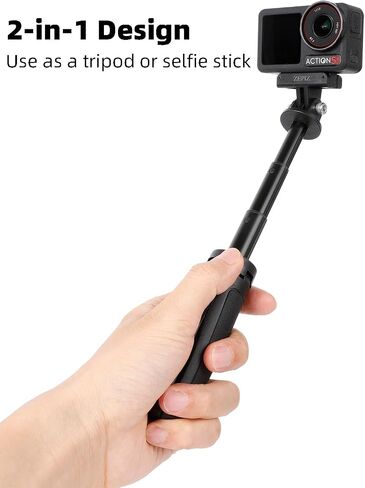 قضيب التمديد المصغر لحركة DJI Osmo ، ترايبود Mini Pocket المحمولة مع محول سريع الإفراج متوافق مع Osmo Action 5 Pro ، Osmo Action 4 ، Osmo Action 3 in Saudi Arabia