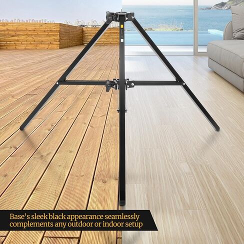 Flashpoint Tripod Base for Telepole or Autopole – Heavy-Duty Iron Stand with Stable Square Legs, Compact & Portable Design, Secure Support for Photography & Lighting Equipment – Black in Saudi Arabia