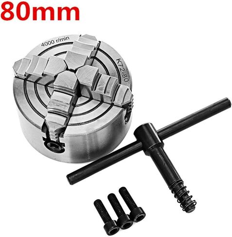 125 مم تشاك 4 الفك 5 "مخرطة مستقلة الفك القابل للعكس Sanou K72-125 لحفر طحن الخشب (اللون: K72-125 ملم: صغير) (K72 100mm) in Saudi Arabia