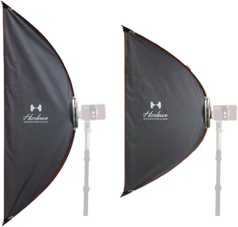 Harlowe Quick Release Softbox Set 1 × 4 قدم / 2x3ft (30x120 / 60x90) مع القوس القابلة للتبديل ومكس. in Kuwait