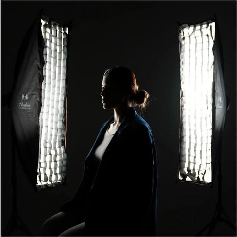 Harlowe Quick Release Softbox Set 1 × 4 قدم / 2x3ft (30x120 / 60x90) مع القوس القابلة للتبديل ومكس. in Kuwait