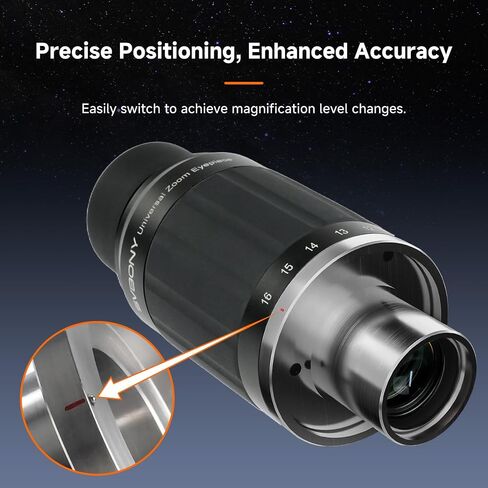 Zoom Eyepiece Set, SV245 Zoom 8 to 16mm Telescope Eyepiece with SV230 8-20mm Zoom Eyepiece, Parfocal Design, 1.25'' 2'' Dual Interface, Telescope Accessories for Planetary Observing Visual in Saudi Arabia
