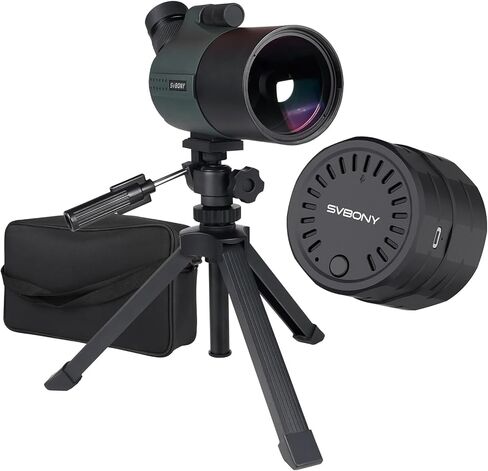 SVBony SV41PRO 28-84x80mm MAK Spotting Scope & SC002 WIFI ، نطاق نصاب مضغوط ، 1.8 كيلوجرام خفيفة الوزن ، نطاقات اكتشافها للتصوير المستهدف ، ومشاهدة الطيور ، كل من الأرض الأرضية والفلكية in Saudi Arabia