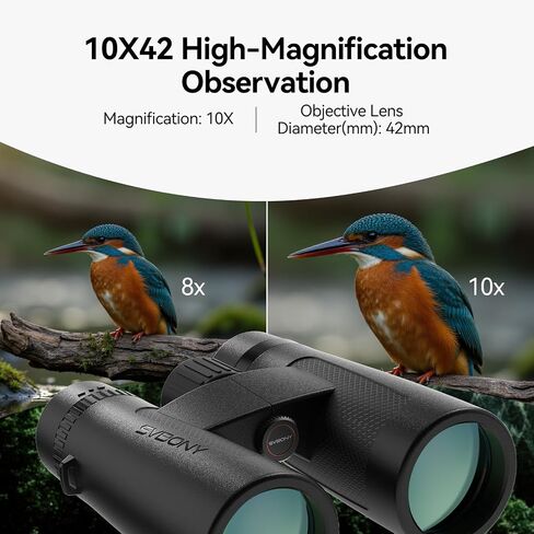 تمت ترقية SVBony SV202 10x42 Ed Binocular & SC002 WiFi ، مع عدسات موضوعية للغاية للتشتت من أجل مراقبة الطيور ، ونظام Bak4 و FMC البصري ، 8 °+زاوية عرض واسعة ، in Saudi Arabia