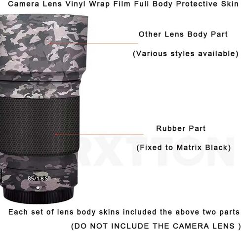 Lens Skin Vinyl Wrap Film Camera Protective Sticker for Nikon Z 85mm F1.8S Protector Coat Photography Accessories(Graffiti White) in Saudi Arabia
