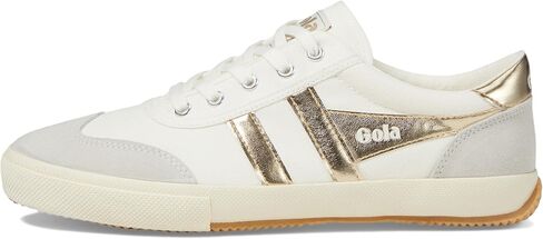 حذاء رياضة تنس الريشة للسيدات Gola ، Off-Off-White/Gold ، 6.5 in Kuwait