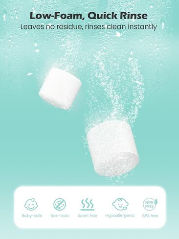 150 Professional Deep Cleaning Detergent Tablets for All Baby Bottle Washers, Baby Brezza: Momcozy, Grownsy, Papablic Bottle Washer Tablets in Saudi Arabia