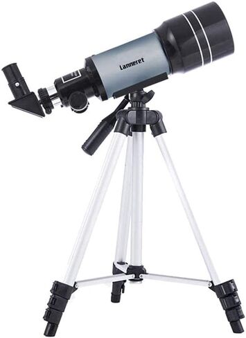 Astronomical Telescope 300mm Focal Length 70mm Aperture Refractor Monocular Telescope 150X Lens with Tripod Moon Filter Night Vision Stargazing in Kuwait