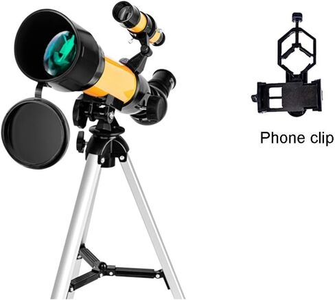 Telescope for Kids and Beginners Portable Astronomical Travel Telescope 70mm Refractor Telescope Great Astronomy Gift for Kids to Explore Moon Space (Color : Package 3) (Package 2) in Saudi Arabia