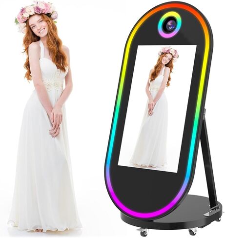كشك صور Magic Mirror Photo ، 65 '' Photo Photo Booth مع 32 '' in Kuwait