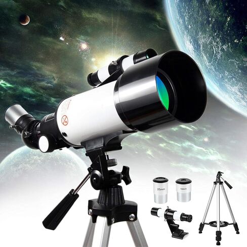 Professional Astronomical Telescope HD 400/70Mm National Geographic Refractor Monocular Telescopes with Planetary Extender and Carry Bag for Adults Kids and Beginners in Saudi Arabia