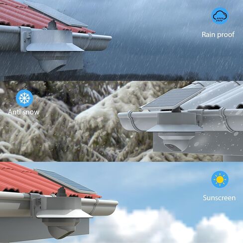 Gutter Mount Bracket +Rain Shade Cover Compatible with eufy Security SoloCam E30 Solar Camera/eufy Security 4G LTE Cam S330 Camera（1pack,White） in Saudi Arabia