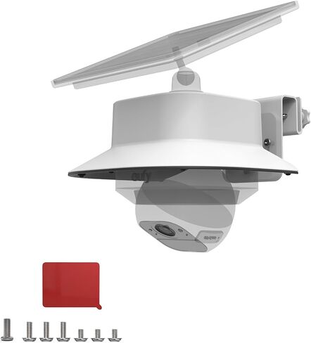 Gutter Mount Bracket +Rain Shade Cover Compatible with eufy Security SoloCam E30 Solar Camera/eufy Security 4G LTE Cam S330 Camera（1pack,White） in Saudi Arabia