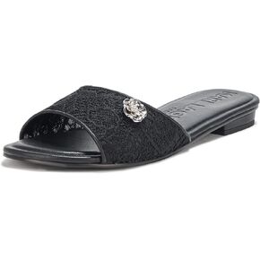 KARL LAGERFELD Women's Celin Floral Flat Sandal with Flower Pin Slide in Kuwait